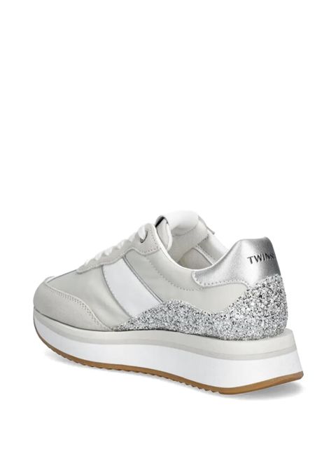TWINSET glitter panel sneakers - Neutrals