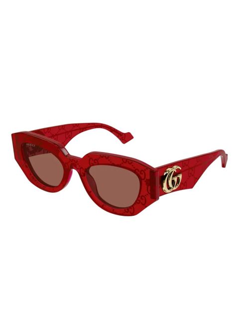 Gucci Eyewear Double G sunglasses - Red - zdjęcie produktu nr 2