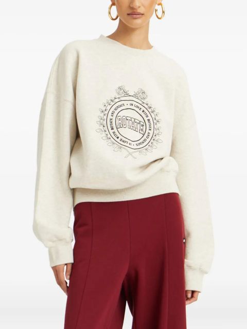 ROTATE BIRGER CHRISTENSEN logo embroidery sweatshirt - Neutrals - zdjęcie produktu nr 2