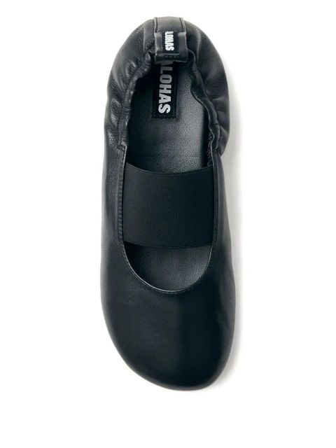 ALOHAS Sutton elastic-band gathered ballet flats - Black - zdjęcie produktu nr 2
