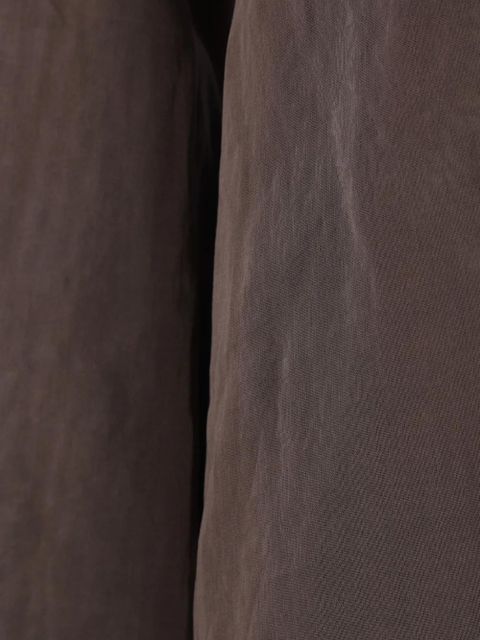 The Row Catia long-sleeve cotton maxi dress - Brown