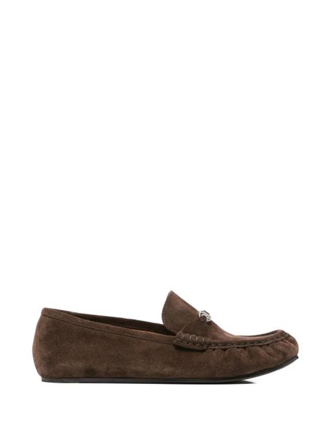 Casadei C-Chain suede loafers - Brown - zdjęcie produktu nr 1
