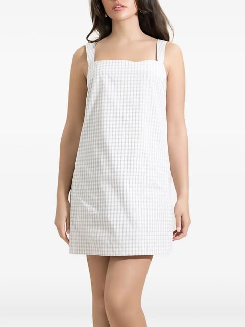 Simkhai Sloan gingham mini dress - White - zdjęcie produktu nr 1