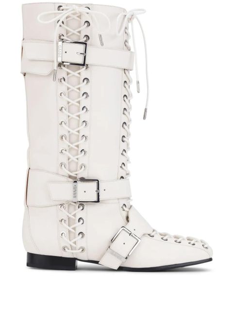 GANNI lace-up boots - White - zdjęcie produktu nr 1