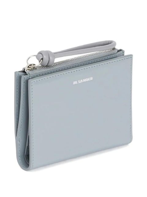 Jil Sander Giro leather wallet - Grey