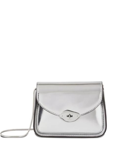 Mulberry mini Lana turn-lock chain-strap cross body bag - Silver - zdjęcie produktu nr 1
