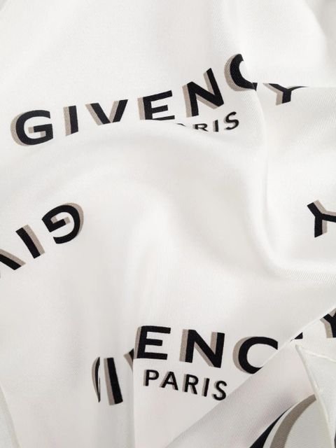 Givenchy silk scarf - White