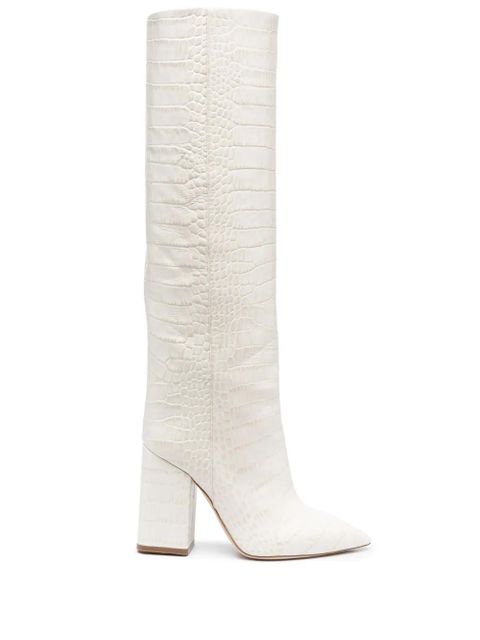 Paris Texas Anja 105mm leather boots - Neutrals - zdjęcie produktu nr 1
