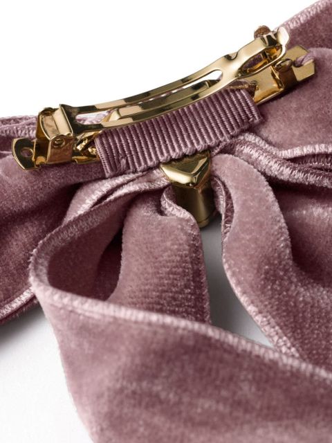 Prada velvet hair clip - Pink