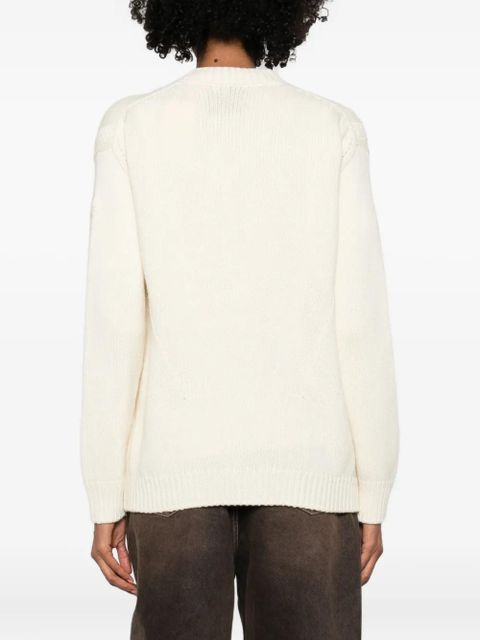 Moncler V-neck cardigan - Neutrals - zdjęcie produktu nr 2