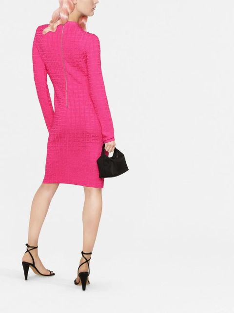 Givenchy 4G jacquard long-sleeved dress - Pink