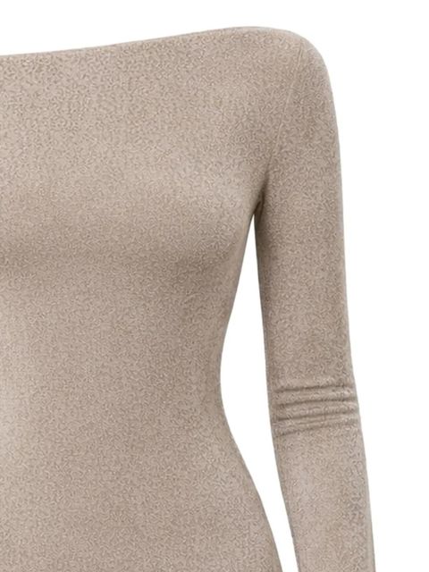 Reformation Vivien long-sleeve knit mini dress - Neutrals - zdjęcie produktu nr 2