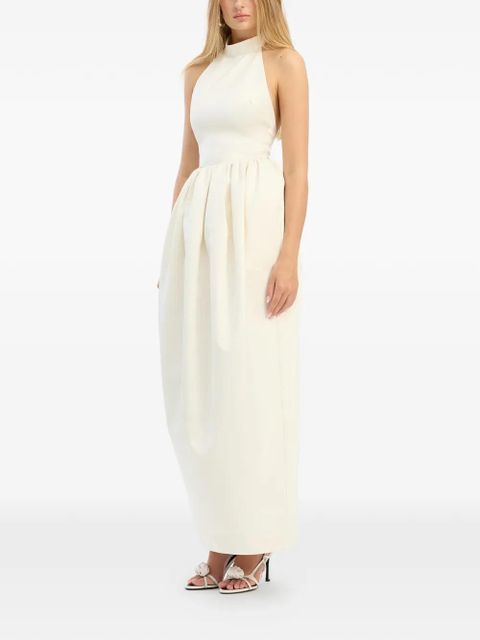 ROTATE BIRGER CHRISTENSEN halterneck satin maxi dress - Neutrals - zdjęcie produktu nr 2