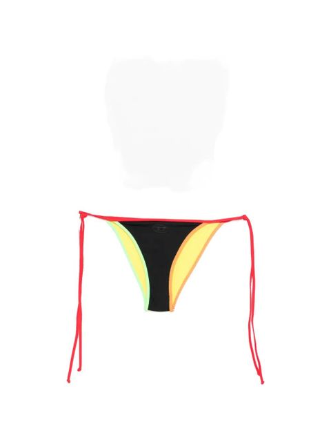 Diesel colour-block string bikini bottom - Black - zdjęcie produktu nr 1