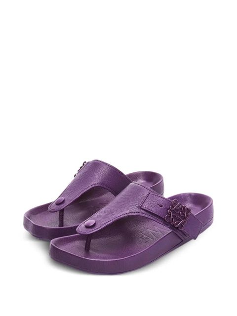 LOEWE buckle-detail sandals - Purple
