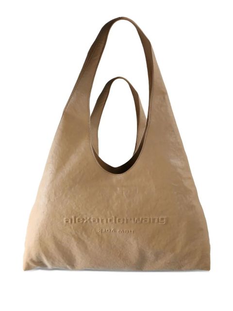 Alexander Wang embossed-logo tote bag - Brown - zdjęcie produktu nr 1