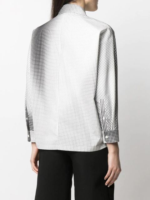 Prada logo-print zip-fastening shirt - Black