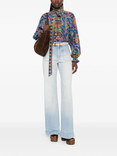 ETRO pussy-bow paisley blouse - Blue - zdjęcie produktu nr 2