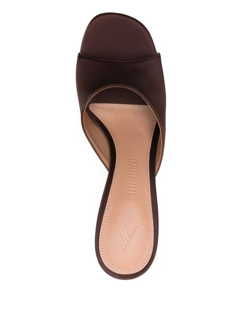 The Attico 95mm Betta sandals - Brown