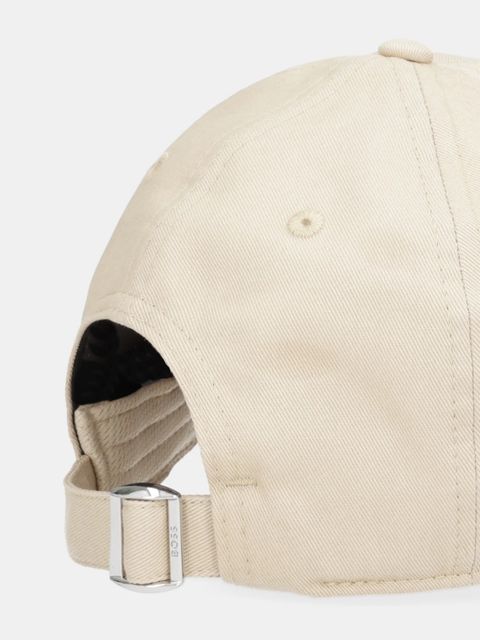 BOSS czapka z daszkiem bawełniana kolor beżowy z aplikacją 50533348 - zdjęcie produktu nr 2