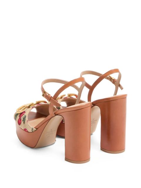 Valentino Garavani VLogo Signature Cherryfic platform sandals 115mm - Neutrals