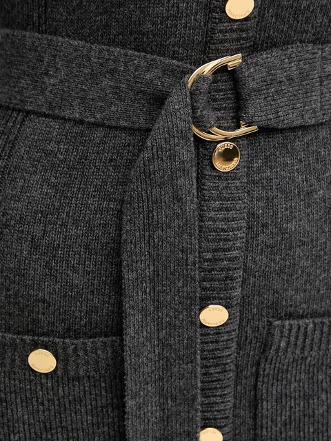 Marciano by Guess sukienka z dodatkiem kaszmiru AFRAH kolor szary 5BGK43 5893Z