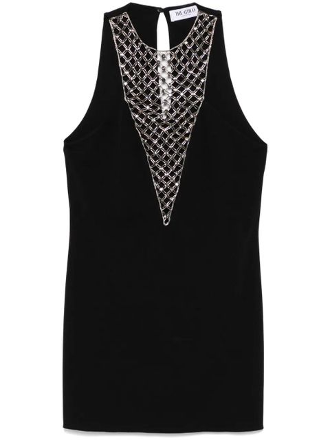The Attico bead-embellished mini dress - Black - zdjęcie produktu nr 1