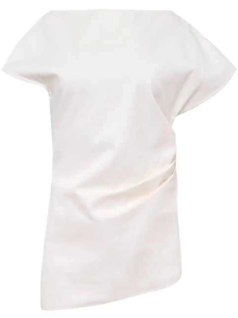 JW Anderson asymmetric draped top - White - zdjęcie produktu nr 1