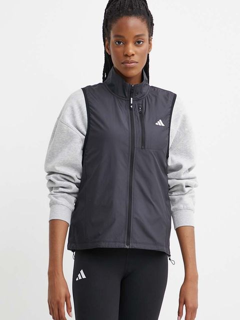 adidas Performance bezrękawnik sportowy Own The Run Base kolor czarny przejściowy IK7446