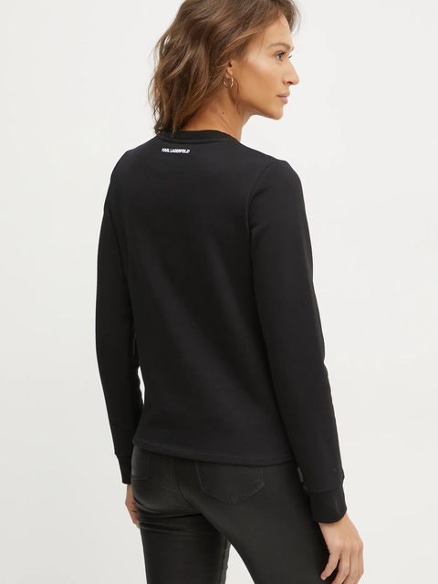 Karl Lagerfeld bluza damska kolor czarny z aplikacją A1W20010 - zdjęcie produktu nr 2