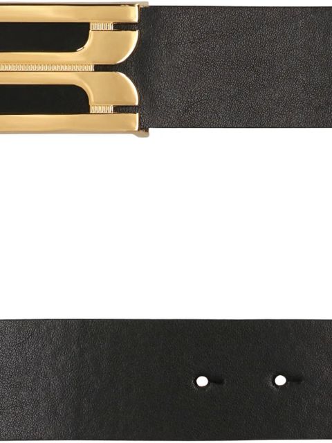 Victoria Beckham logo-buckle leather belt - Black - zdjęcie produktu nr 2