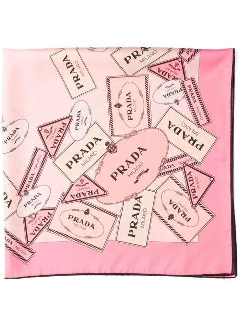 Prada all-over print scarf - Pink - zdjęcie produktu nr 1