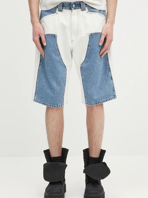 Aries szorty jeansowe Patchwork Western Carpenter Shorts