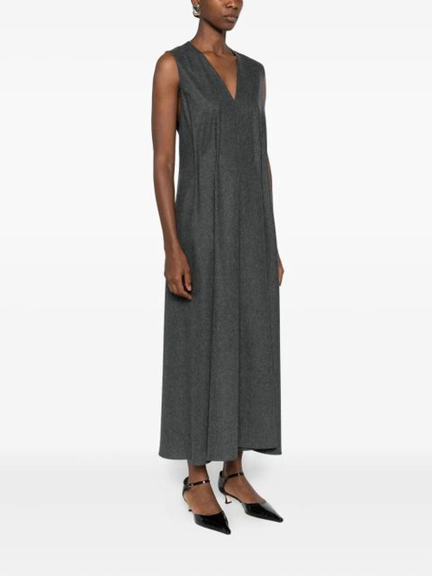 KHAITE V-neck dress - Grey