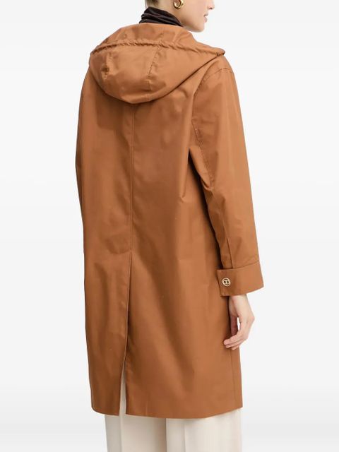 TWINSET hooded parka coat - Brown
