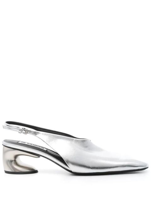Jil Sander 60mm leather pumps - Silver - zdjęcie produktu nr 1