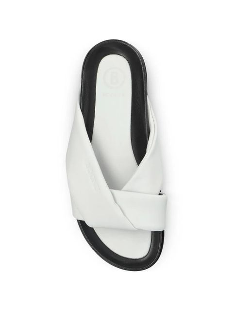 BOGNER twisted leather sneakers - White
