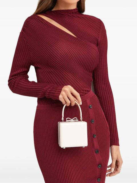 Self-Portrait crystal bow-embellishment tote bag - Pink - zdjęcie produktu nr 2