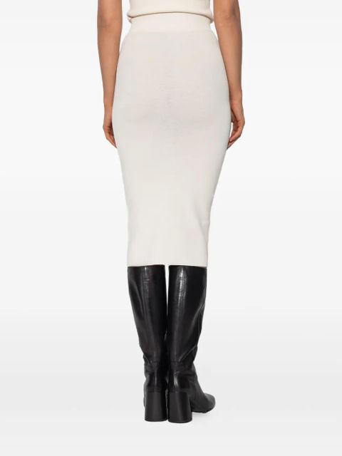 ENTIRE STUDIOS ribbed midi skirt - Neutrals