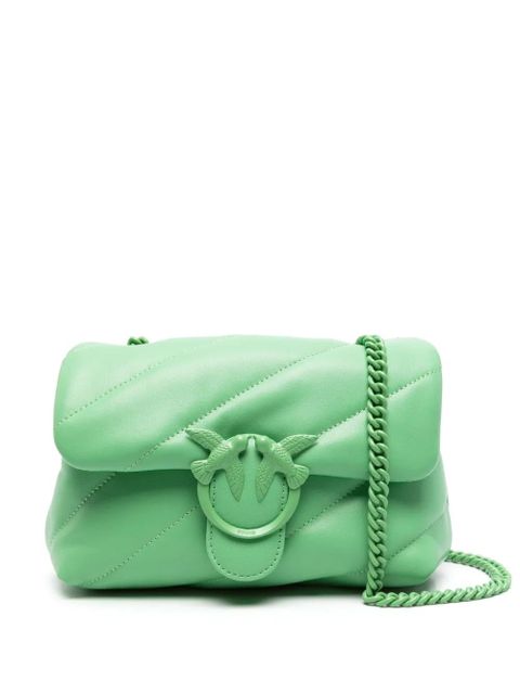 PINKO mini Love quilted shoulder bag - Green - zdjęcie produktu nr 1