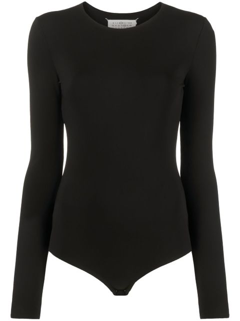 Maison Margiela round-neck long-sleeve bodysuit - Black - zdjęcie produktu nr 1