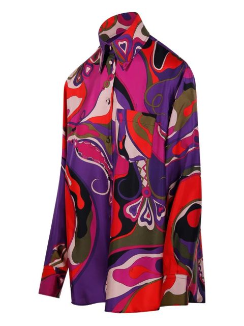 PUCCI graphic-pattern shirt - Purple
