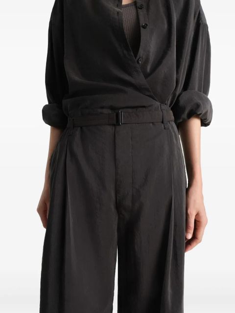 LEMAIRE belted trousers - Brown