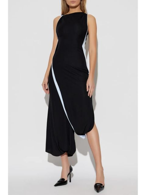 Victoria Beckham asymmetric maxi dress - Black