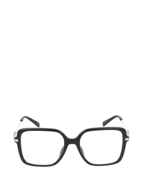 Michael Kors logo-plaque square-frame glasses - Black - zdjęcie produktu nr 1
