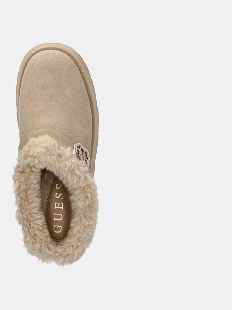 Guess kapcie DOLMANA2 kolor beżowy FLFDOC ESU06