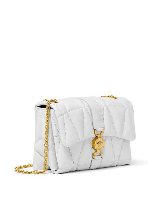 Versace Kleio quilted shoulder bag - White