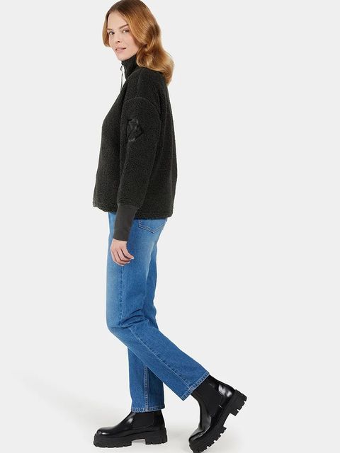 Didriksons bluza MELLA damska kolor czarny gładka 505446