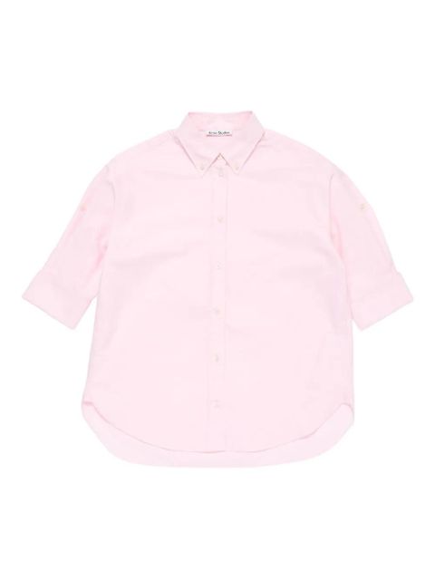 Acne Studios short-sleeve organic cotton shirt - Pink - zdjęcie produktu nr 1