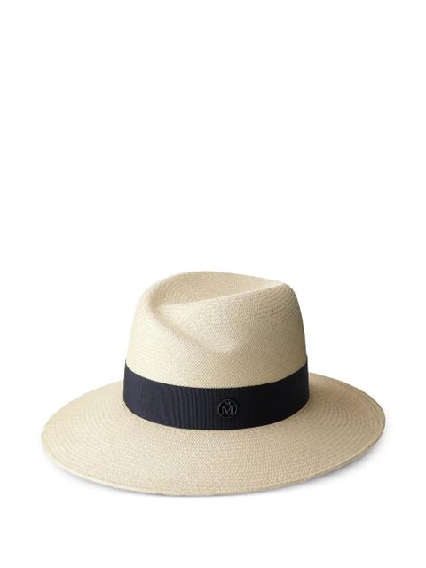 Maison Michel Virginie straw fedora hat - Neutrals - zdjęcie produktu nr 1